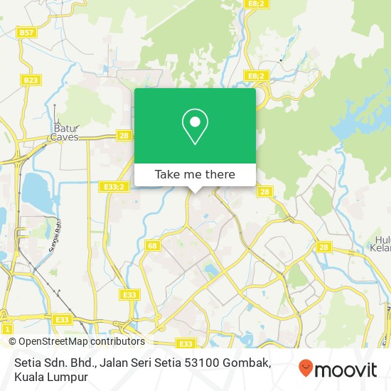 Setia Sdn. Bhd., Jalan Seri Setia 53100 Gombak map