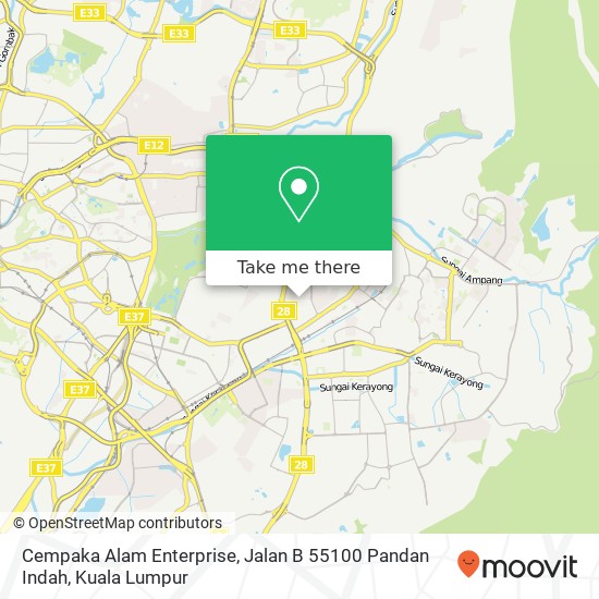 Cempaka Alam Enterprise, Jalan B 55100 Pandan Indah map