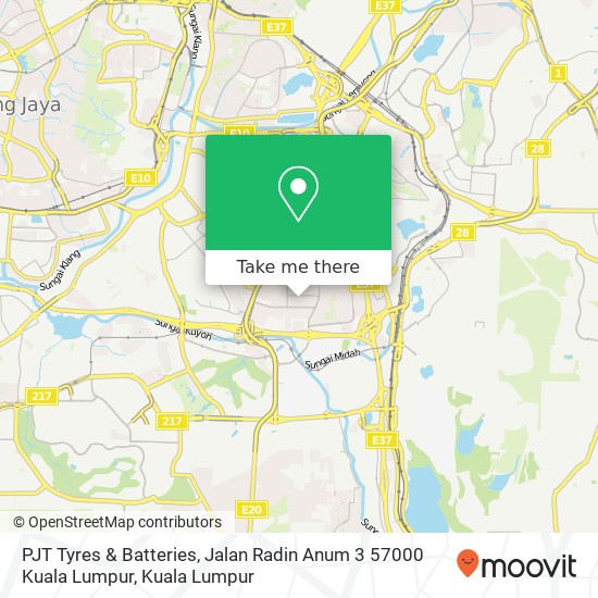 PJT Tyres & Batteries, Jalan Radin Anum 3 57000 Kuala Lumpur map