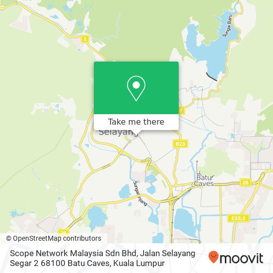 Peta Scope Network Malaysia Sdn Bhd, Jalan Selayang Segar 2 68100 Batu Caves