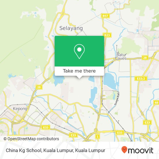 Peta China Kg School, Kuala Lumpur