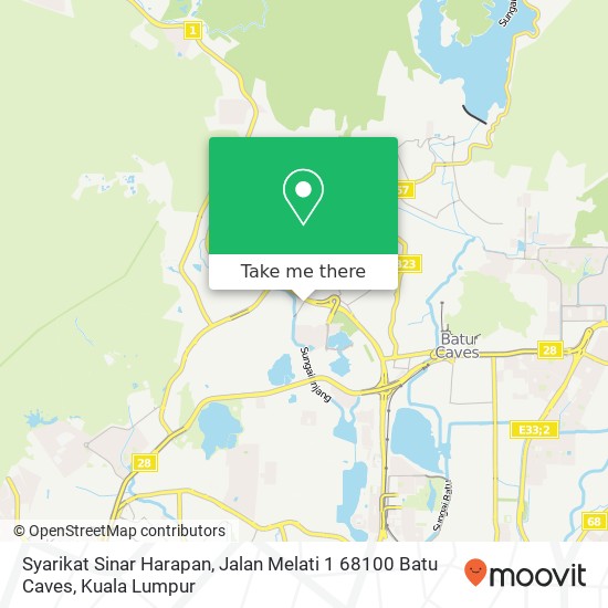 Syarikat Sinar Harapan, Jalan Melati 1 68100 Batu Caves map