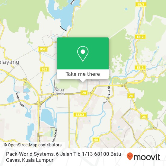 Pack-World Systems, 6 Jalan Tib 1 / 13 68100 Batu Caves map