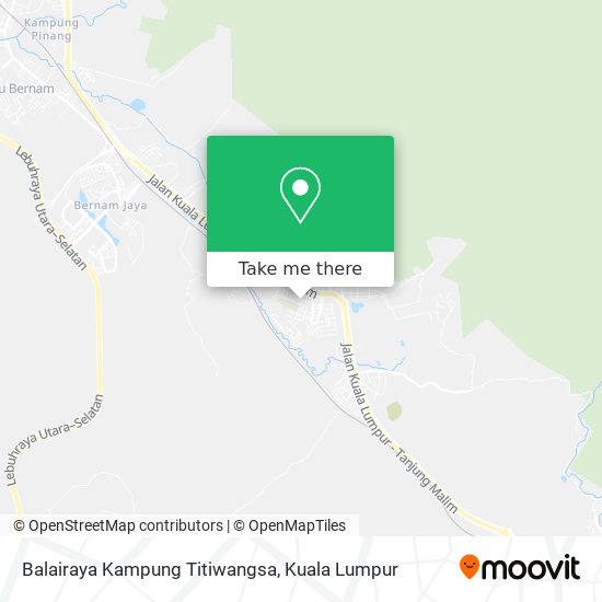 Peta Balairaya Kampung Titiwangsa
