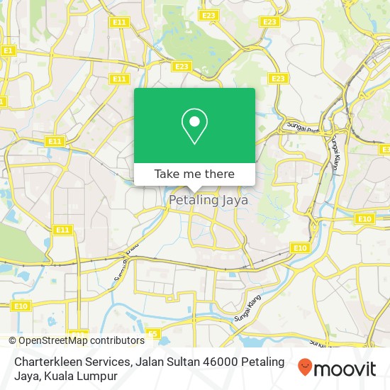 Peta Charterkleen Services, Jalan Sultan 46000 Petaling Jaya