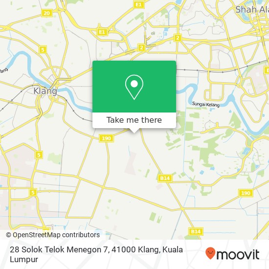 28 Solok Telok Menegon 7, 41000 Klang map