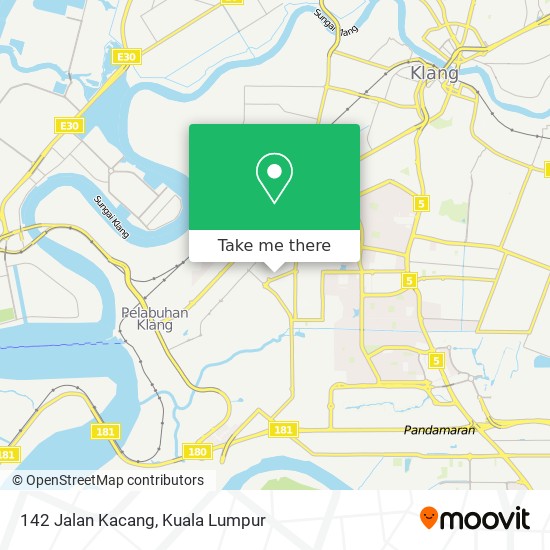 142 Jalan Kacang map