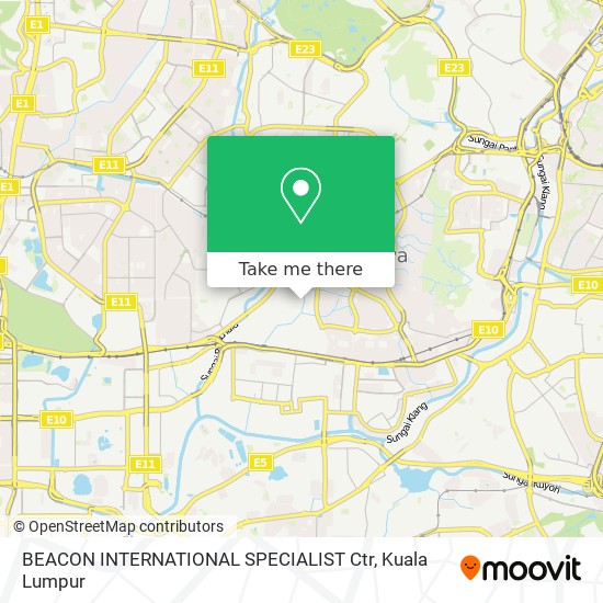 BEACON INTERNATIONAL SPECIALIST Ctr map