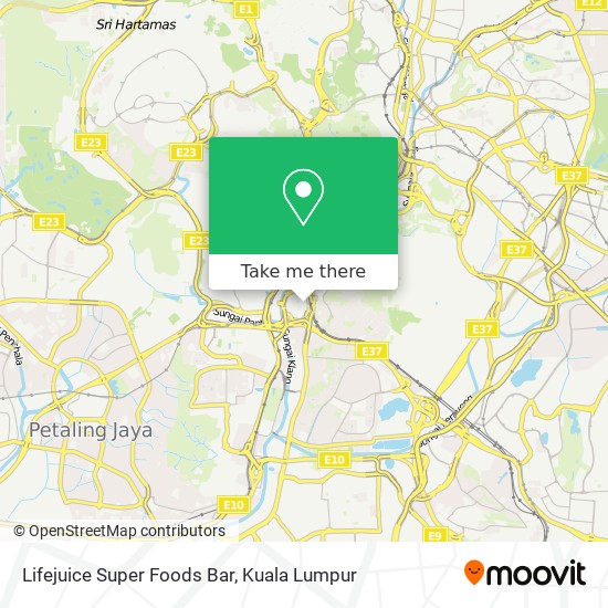 Lifejuice Super Foods Bar map