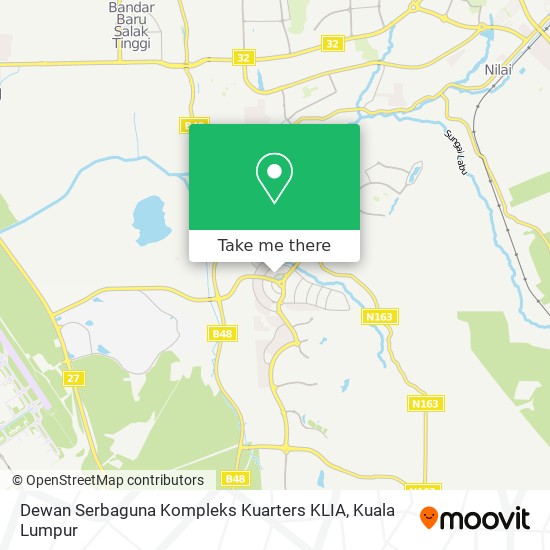 Dewan Serbaguna Kompleks Kuarters KLIA map