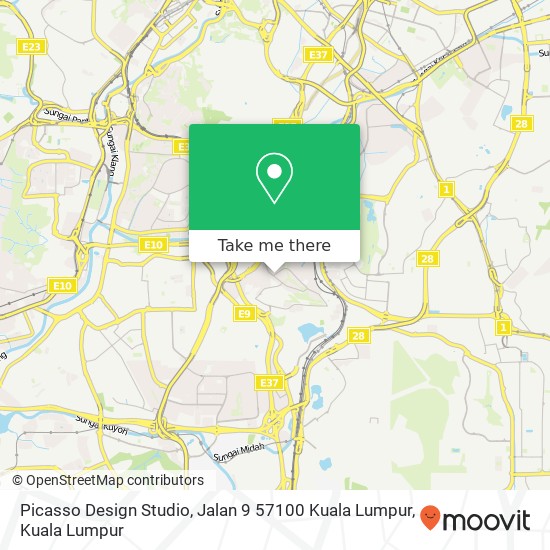 Picasso Design Studio, Jalan 9 57100 Kuala Lumpur map