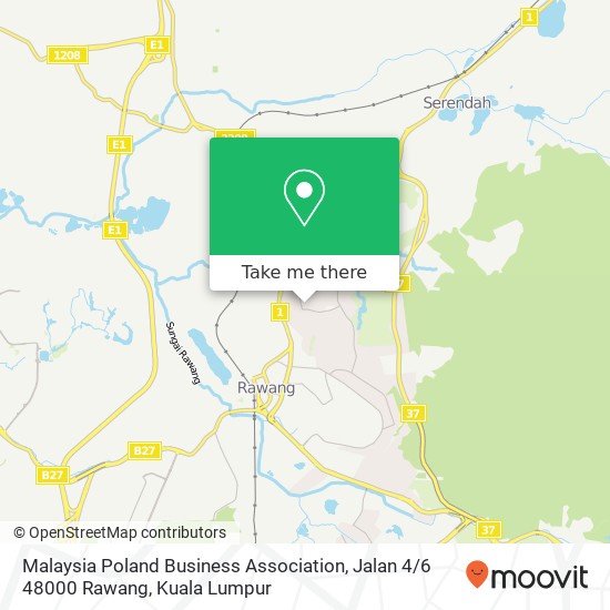 Peta Malaysia Poland Business Association, Jalan 4 / 6 48000 Rawang