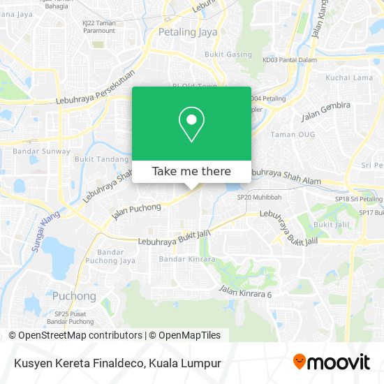 Kusyen Kereta Finaldeco map