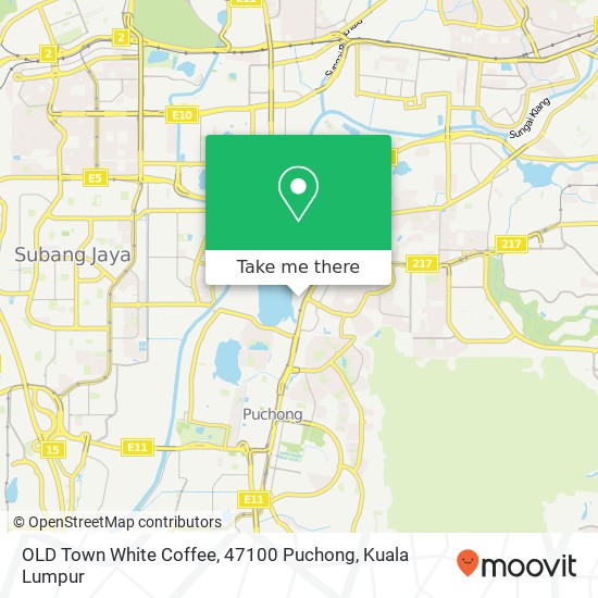 OLD Town White Coffee, 47100 Puchong map