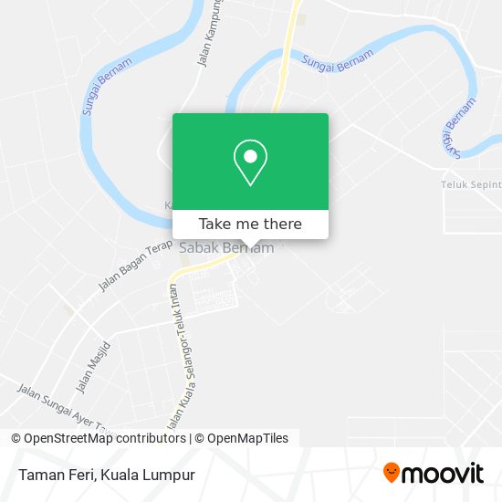 Taman Feri map