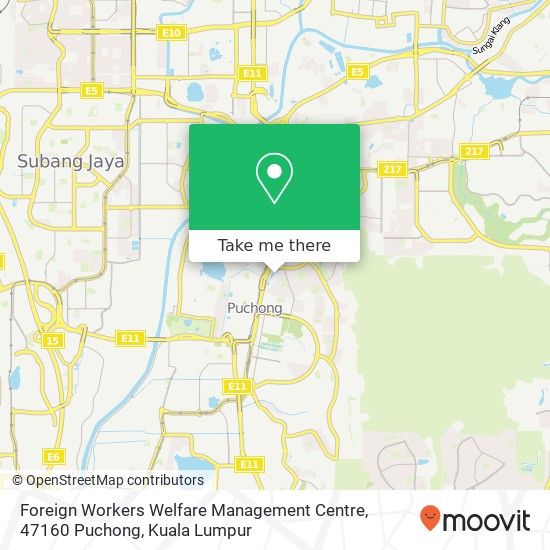 Foreign Workers Welfare Management Centre, 47160 Puchong map