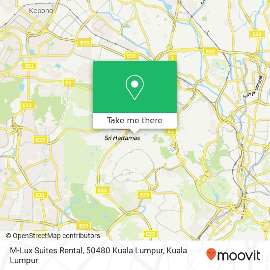 M-Lux Suites Rental, 50480 Kuala Lumpur map