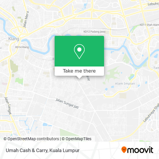 Umah Cash & Carry map