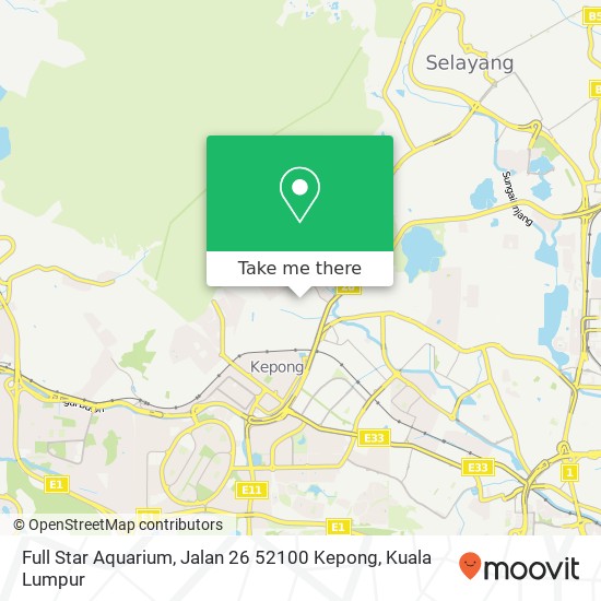 Full Star Aquarium, Jalan 26 52100 Kepong map