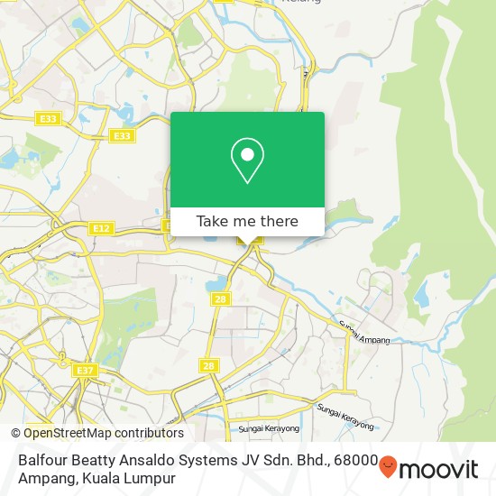 Peta Balfour Beatty Ansaldo Systems JV Sdn. Bhd., 68000 Ampang