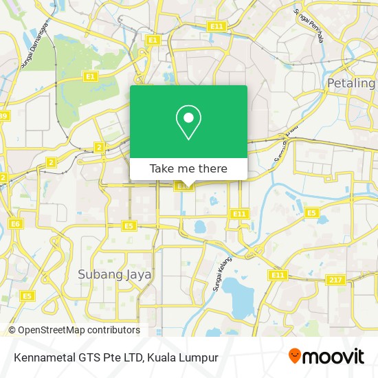 Kennametal GTS Pte LTD map