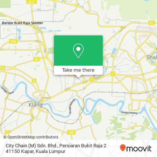 City Chain (M) Sdn. Bhd., Persiaran Bukit Raja 2 41150 Kapar map