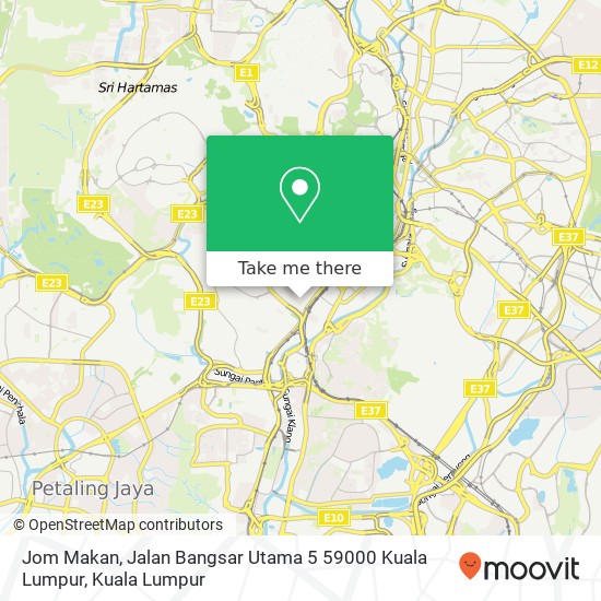 Jom Makan, Jalan Bangsar Utama 5 59000 Kuala Lumpur map