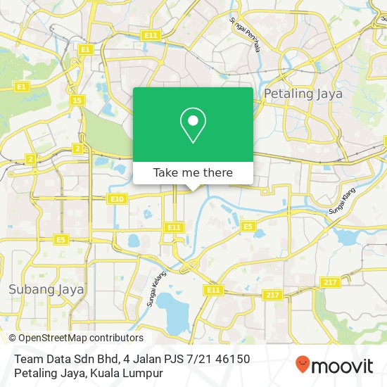 Peta Team Data Sdn Bhd, 4 Jalan PJS 7 / 21 46150 Petaling Jaya