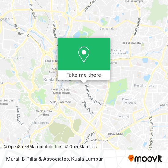 Murali B Pillai & Associates map