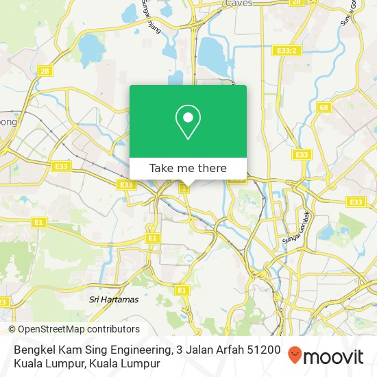 Bengkel Kam Sing Engineering, 3 Jalan Arfah 51200 Kuala Lumpur map
