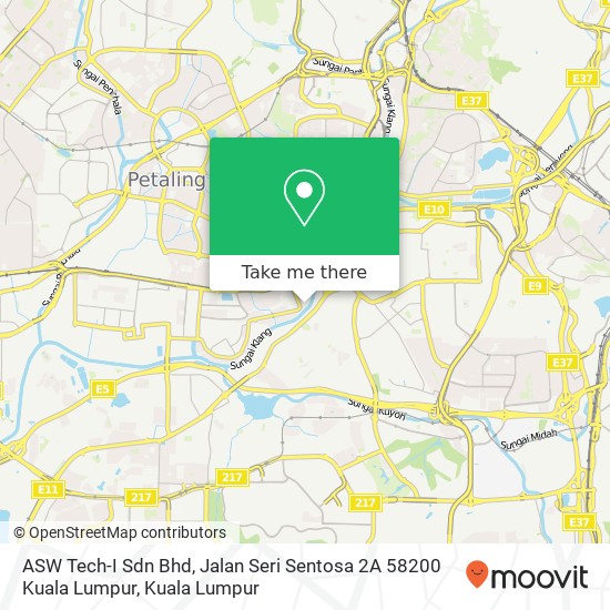 ASW Tech-I Sdn Bhd, Jalan Seri Sentosa 2A 58200 Kuala Lumpur map