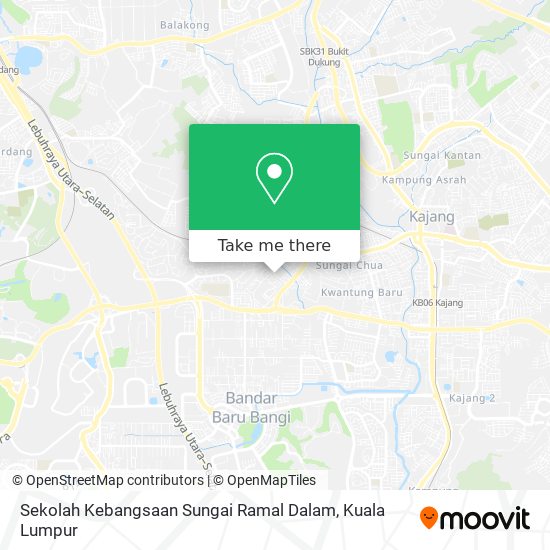 Peta Sekolah Kebangsaan Sungai Ramal Dalam