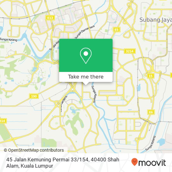 45 Jalan Kemuning Permai 33 / 154, 40400 Shah Alam map