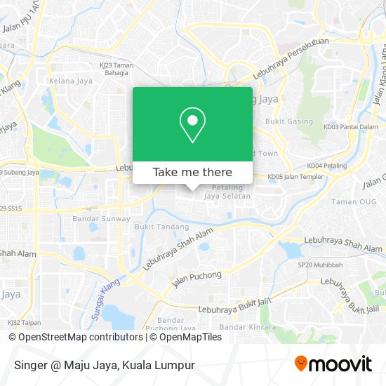 Singer @ Maju Jaya map