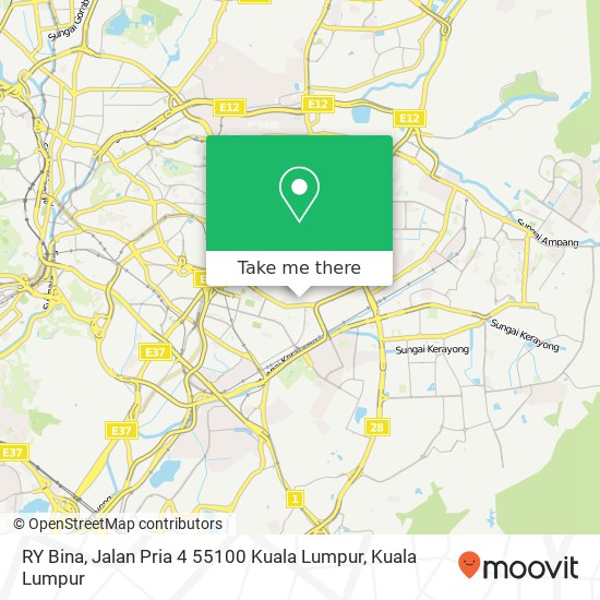 RY Bina, Jalan Pria 4 55100 Kuala Lumpur map