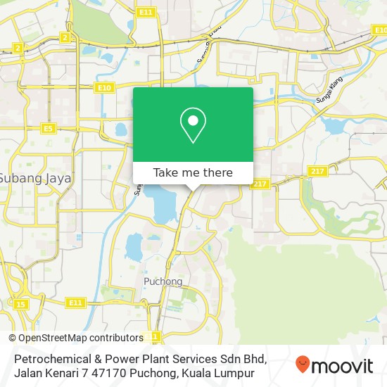 Petrochemical & Power Plant Services Sdn Bhd, Jalan Kenari 7 47170 Puchong map