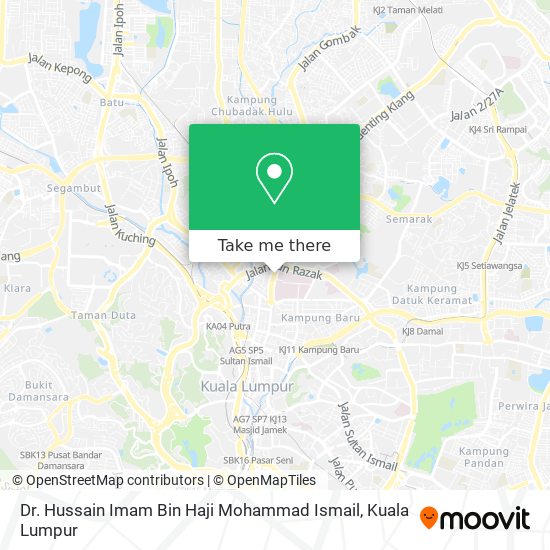 Dr. Hussain Imam Bin Haji Mohammad Ismail map