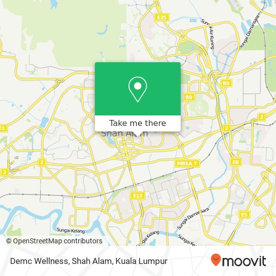 Peta Demc Wellness, Shah Alam
