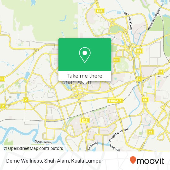 Demc Wellness, Shah Alam map