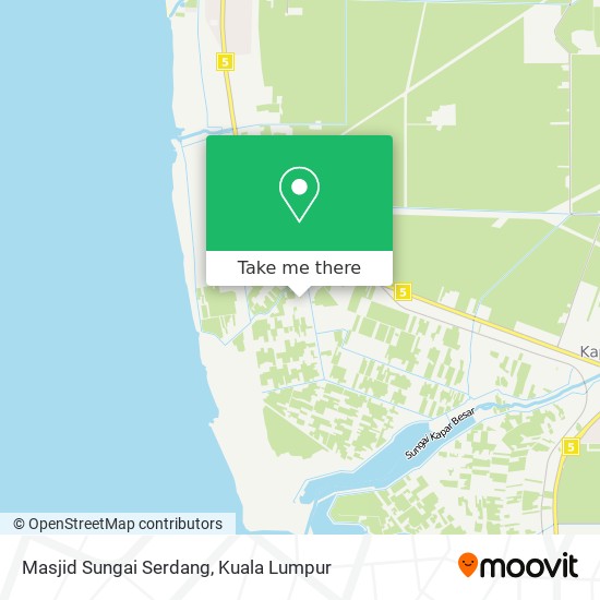Masjid Sungai Serdang map