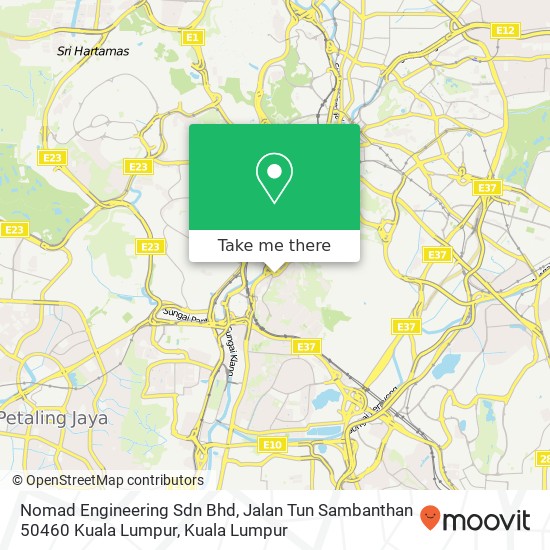 Nomad Engineering Sdn Bhd, Jalan Tun Sambanthan 50460 Kuala Lumpur map