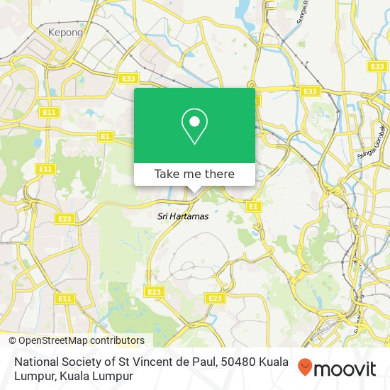 National Society of St Vincent de Paul, 50480 Kuala Lumpur map