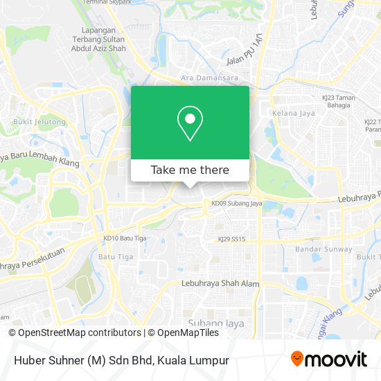 Huber Suhner (M) Sdn Bhd map