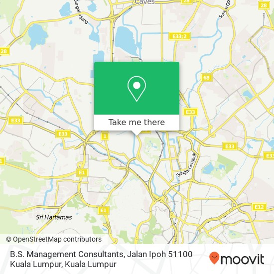 B.S. Management Consultants, Jalan Ipoh 51100 Kuala Lumpur map