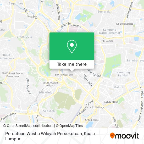 Persatuan Wushu Wilayah Persekutuan map