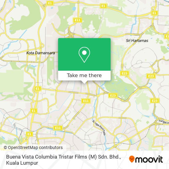 Buena Vista Columbia Tristar Films (M) Sdn. Bhd. map