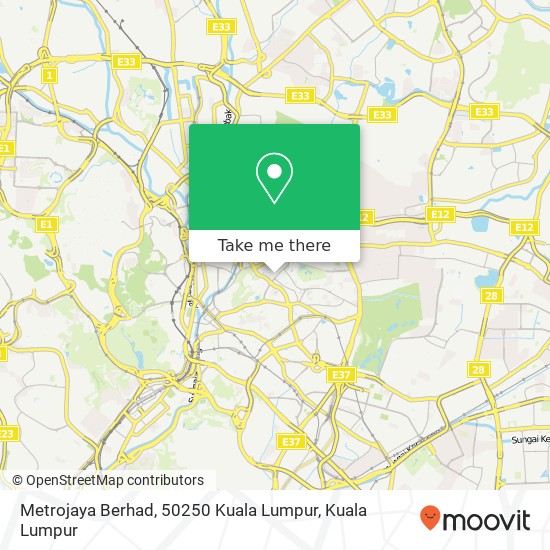 Metrojaya Berhad, 50250 Kuala Lumpur map