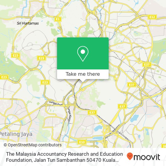 The Malaysia Accountancy Research and Education Foundation, Jalan Tun Sambanthan 50470 Kuala Lumpur map