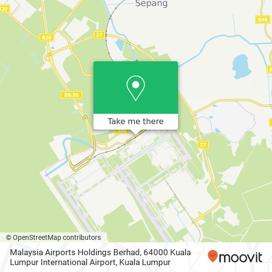 Malaysia Airports Holdings Berhad, 64000 Kuala Lumpur International Airport map