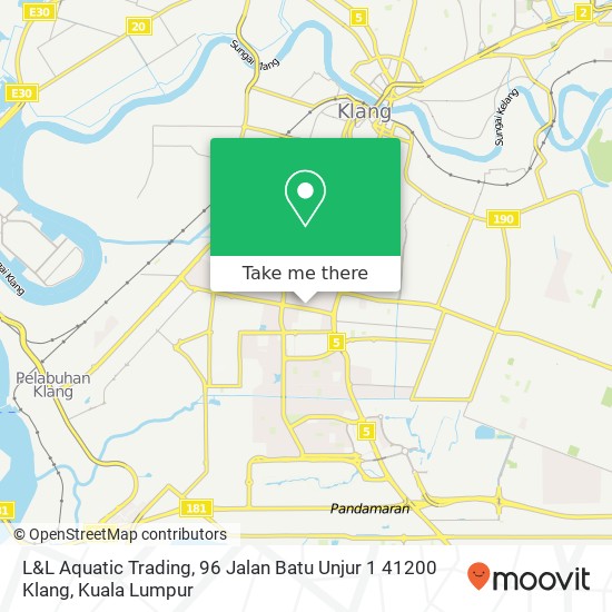 L&L Aquatic Trading, 96 Jalan Batu Unjur 1 41200 Klang map